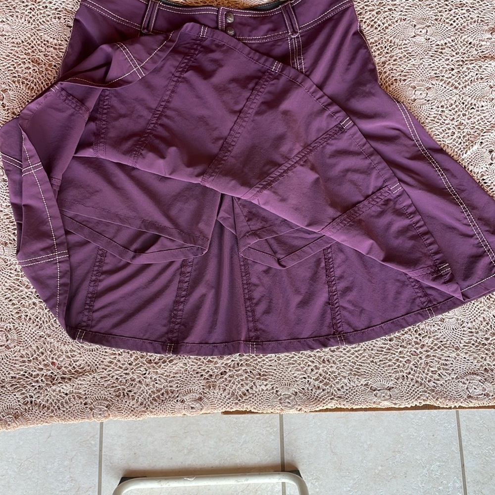 Athleta Purple Asymmetrical Wrap Skort